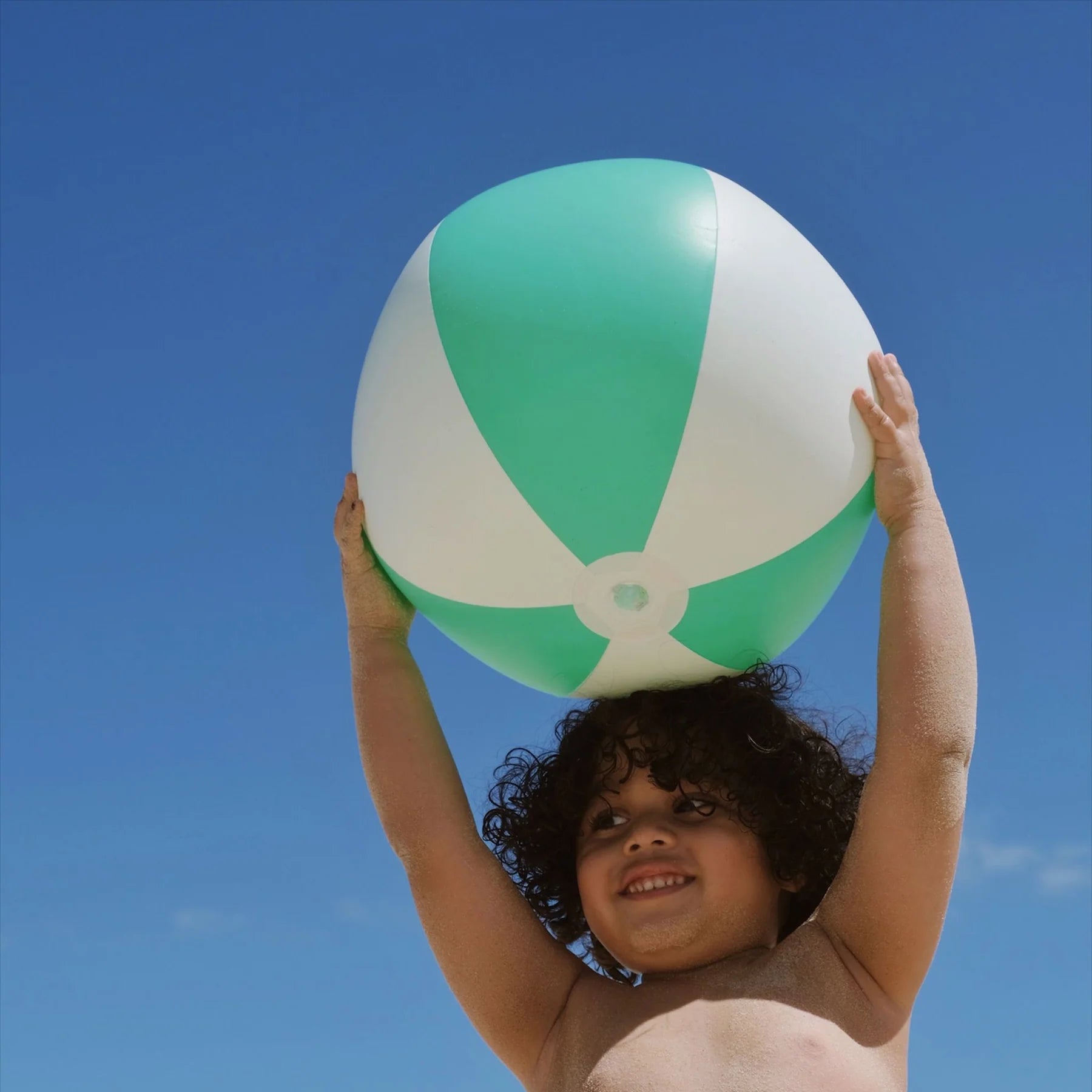 Neon Green Pool Party Inflatable Beach Ball - Image 2