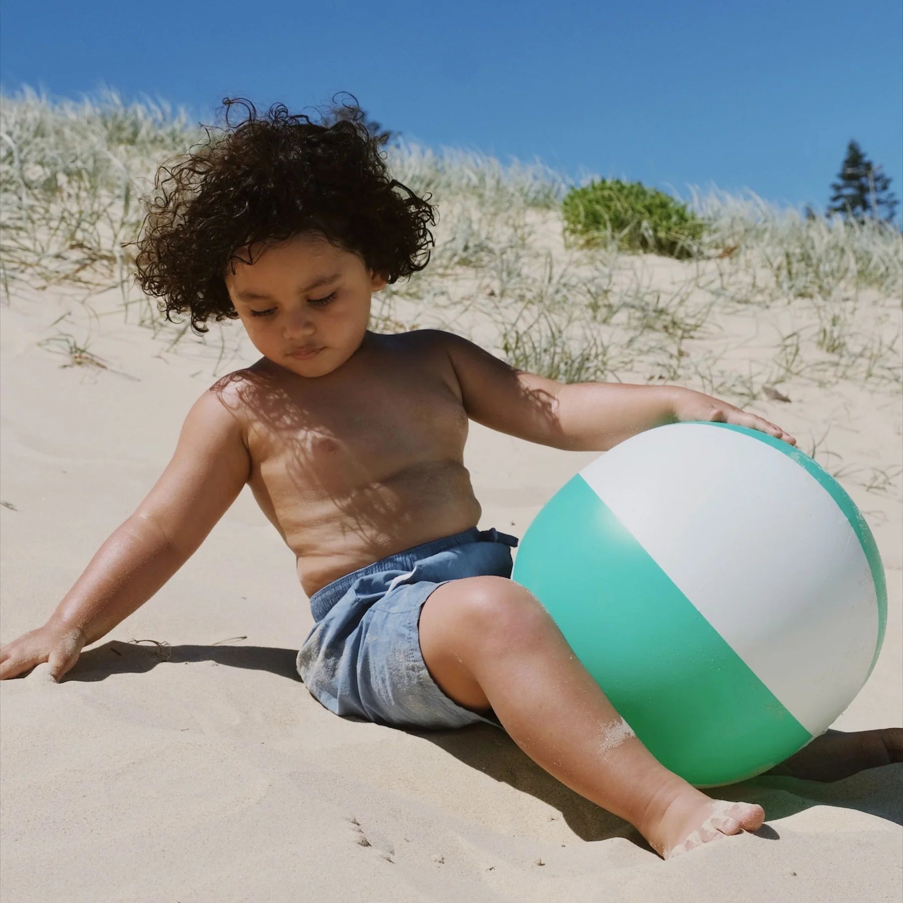 Neon Green Pool Party Inflatable Beach Ball - Image 3