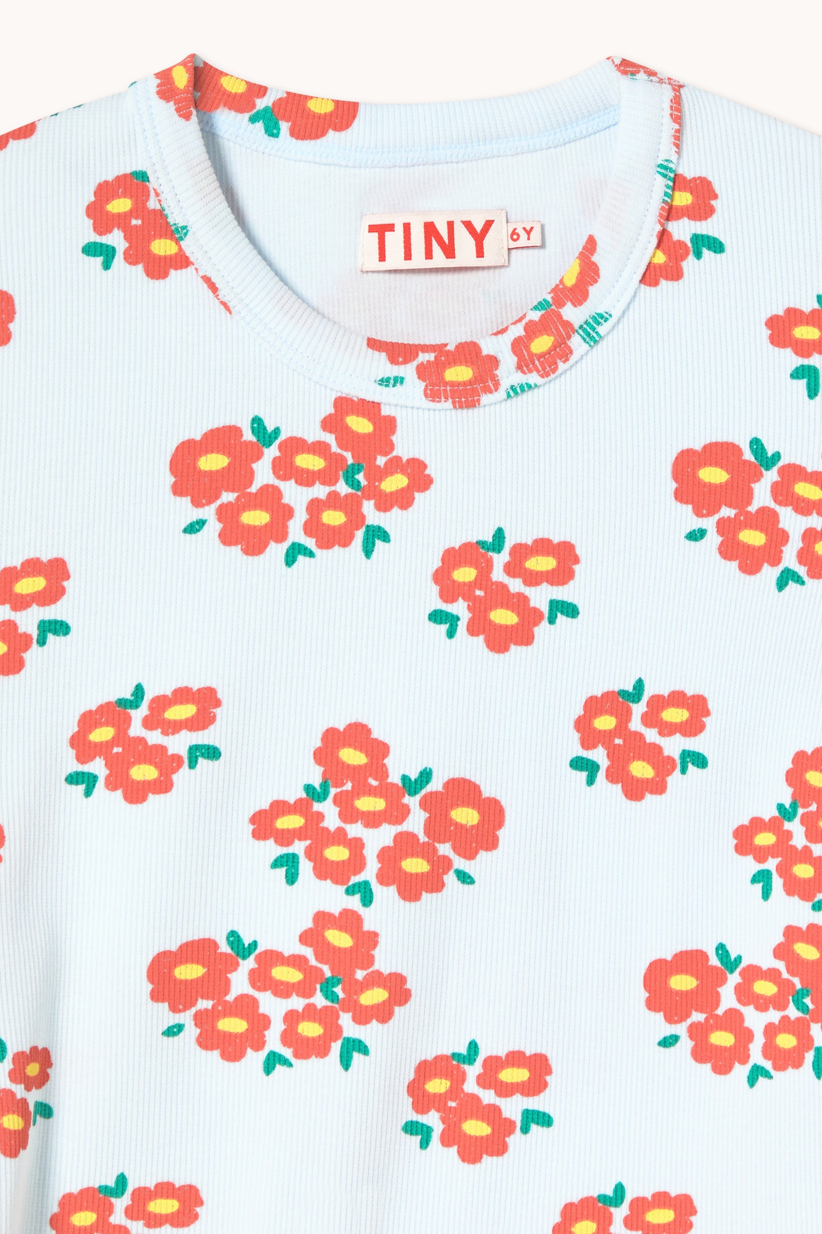 SALE Blossoms Ribbed Tee - Image 3