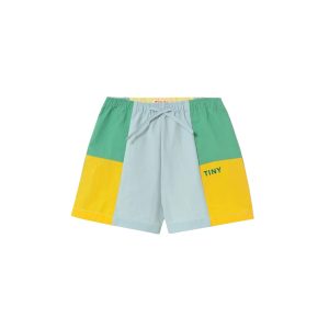SALE Color Block Woven Shorts