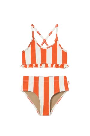 Red Stripe Swim Set
