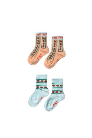 Roses Medium Length 2-Pack Baby Socks