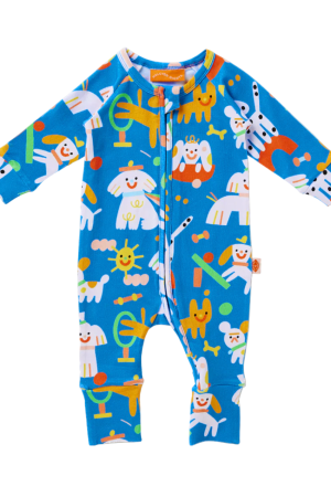Puppy Park Long Sleeve Romper