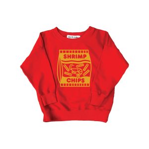 SALE Shrimp Chips Kids + Adult Sweatshirt