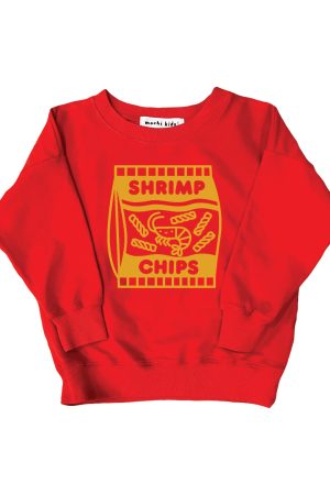 SALE Shrimp Chips Kids + Adult Sweatshirt