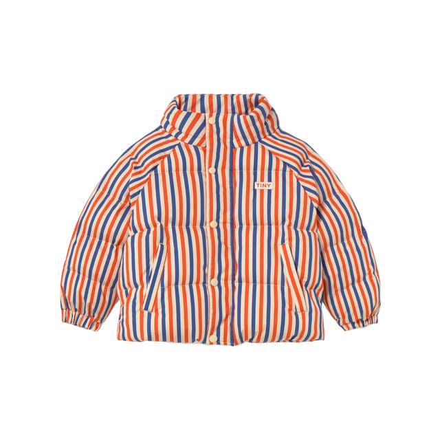 SALE Stripes Short Padded Jacket