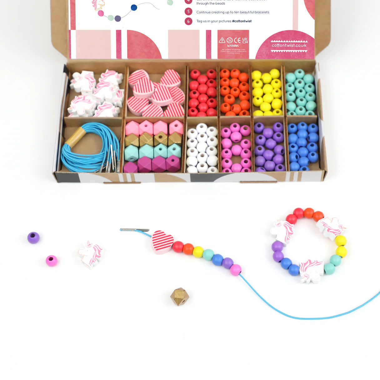Unicorn & Heart Bracelet Making Kit - Image 3