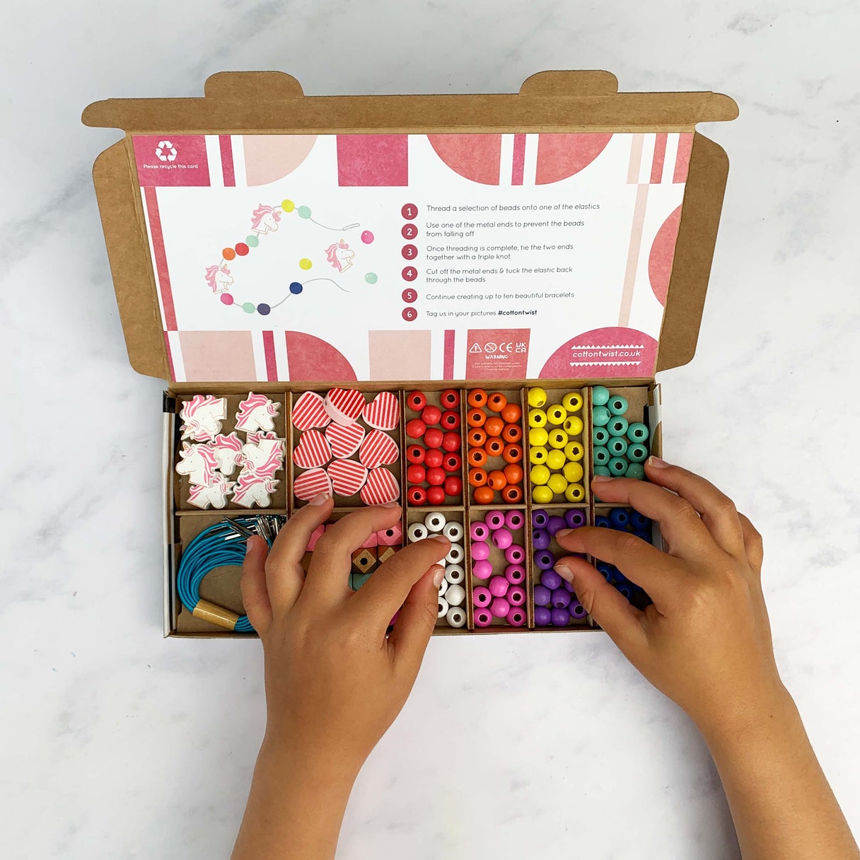 Unicorn & Heart Bracelet Making Kit - Image 2