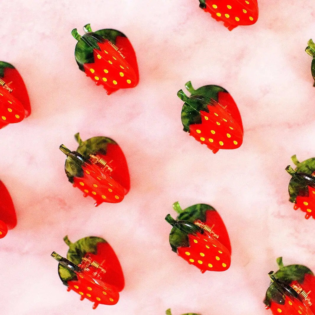Mini Strawberry Hair Claw - Image 3