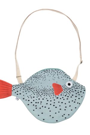 Aqua Pufferfish Bag - Small