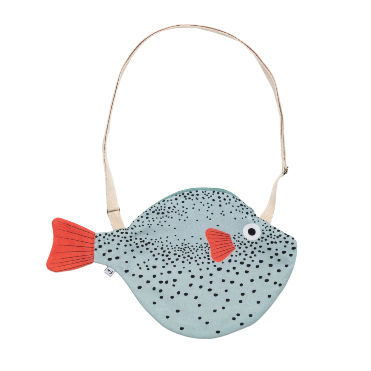 Aqua Pufferfish Bag - Small