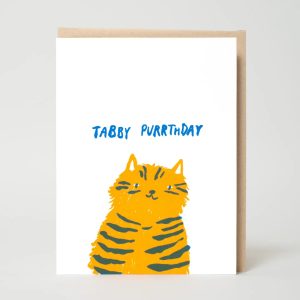 Tabby Purrthday Birthday Card