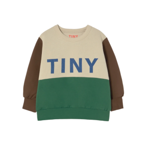 SALE Color Block Sweatshirt - Dark Vanilla