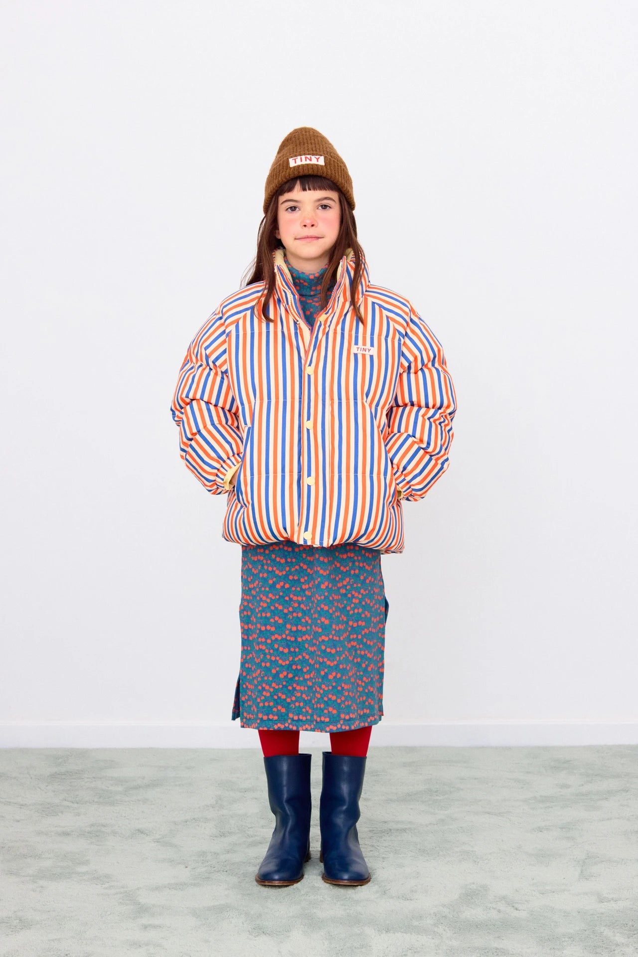SALE Stripes Short Padded Jacket - Image 4