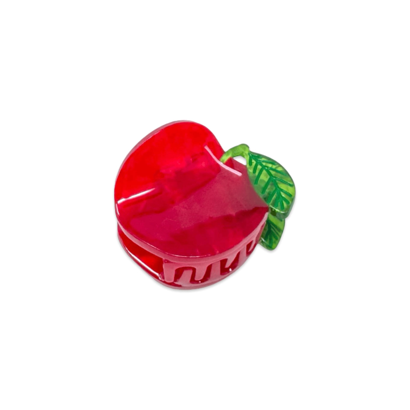 Mini Red Apple Hair Claw Clip - Image 7