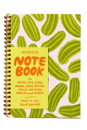 Pickles A5 Lettepress Spiral Notebook