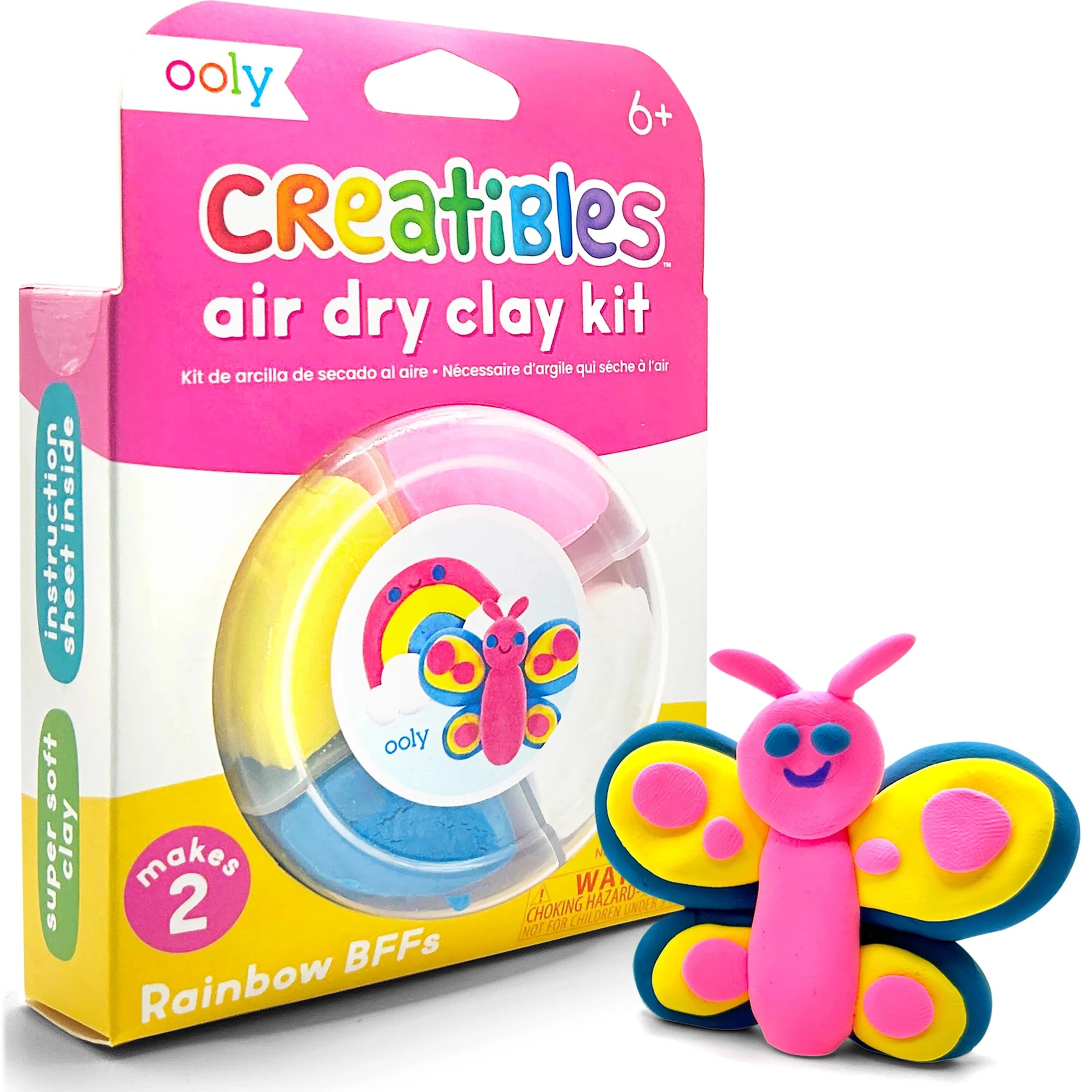 Creatibles Air Dry Clay BFF's Kit - Rainbow Pals - Image 2