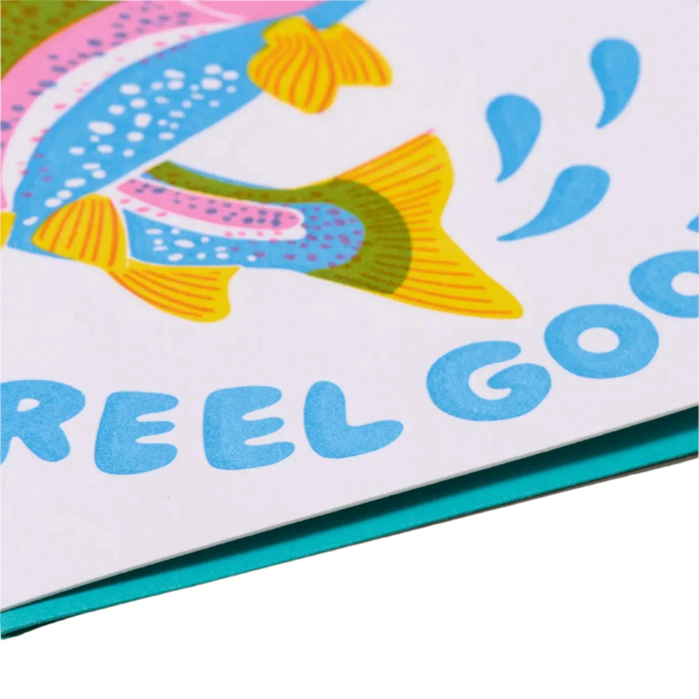Reel Good Trout Letterpress Birthday Card - Image 3