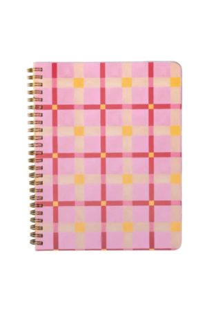Rough Draft Mini Notebook - Pink Plaid