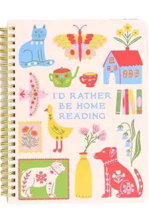 Rough Draft Mini Notebook - I'd Rather Be Home Reading