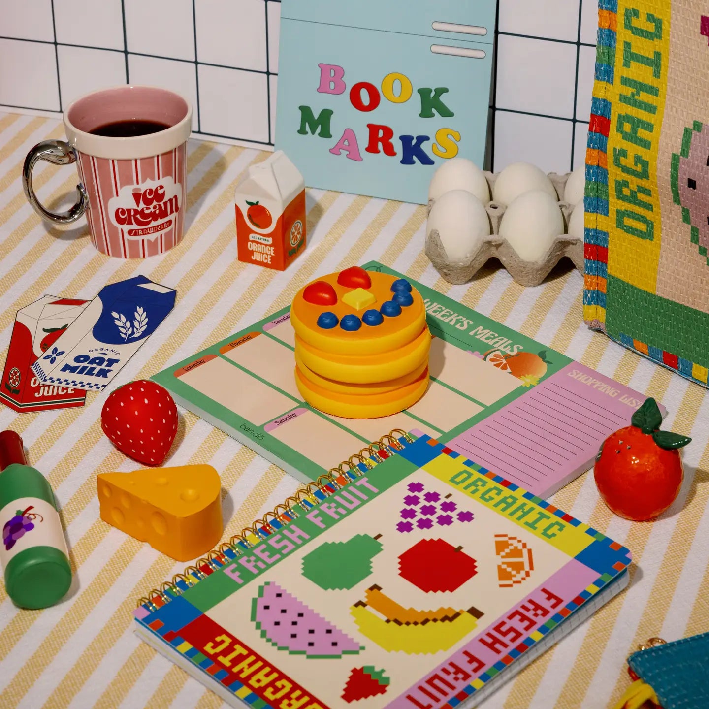 Rough Draft Mini Notebook - Fruit Tiles - Image 4