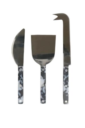 Cheese Knives - Black/White