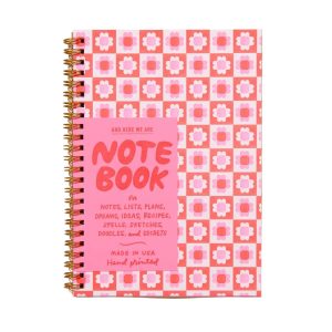 Blume Quilt Letterpress Spiral Notebook