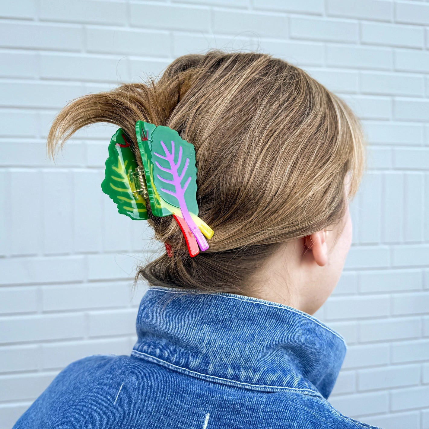 Rainbow Chard Hair Claw - Image 6