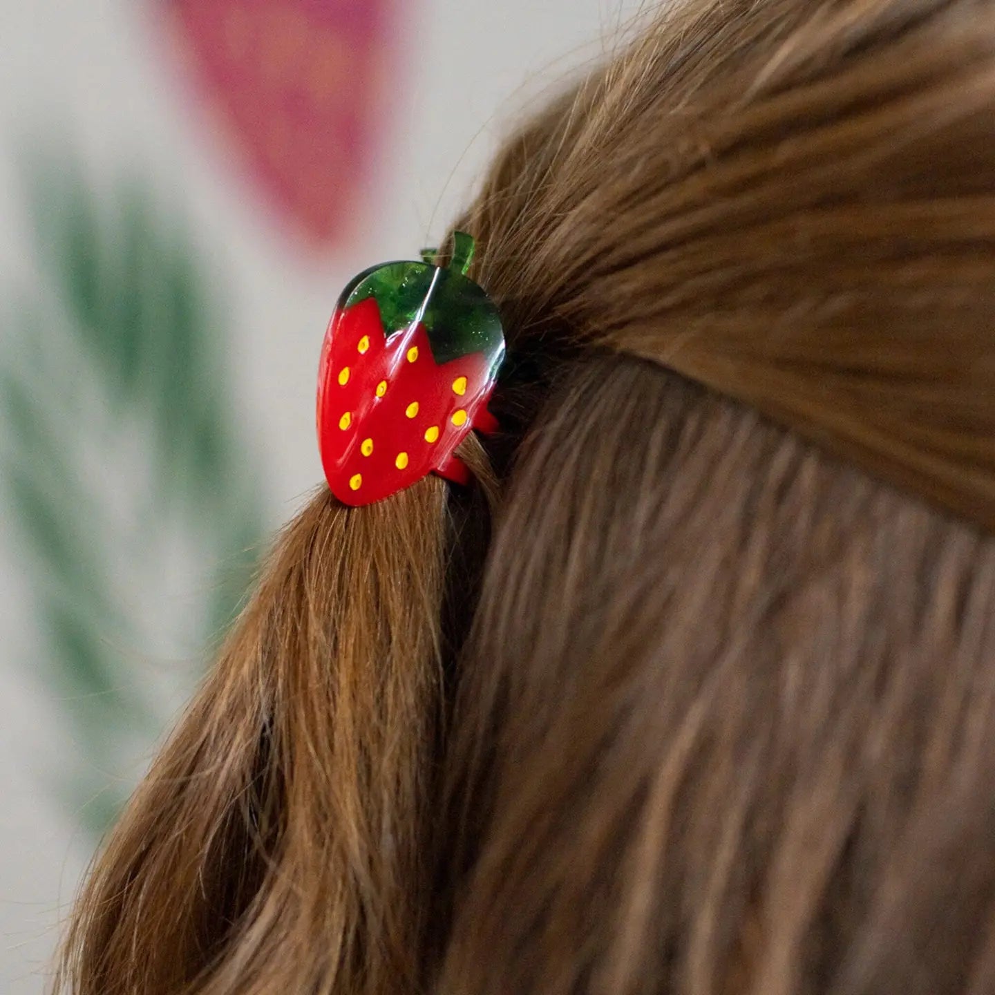 Mini Strawberry Hair Claw - Image 5
