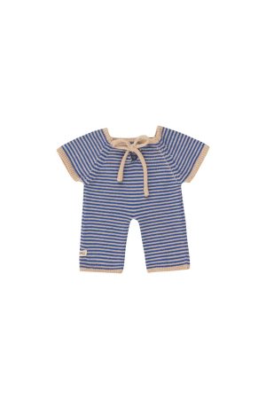 Gommu Baby Doll Long Romper - Thin Stripes