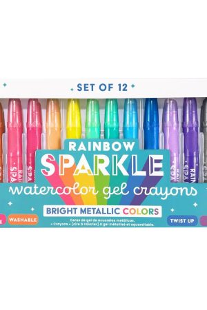 Rainbow Sparkle Watercolor Gel Crayons