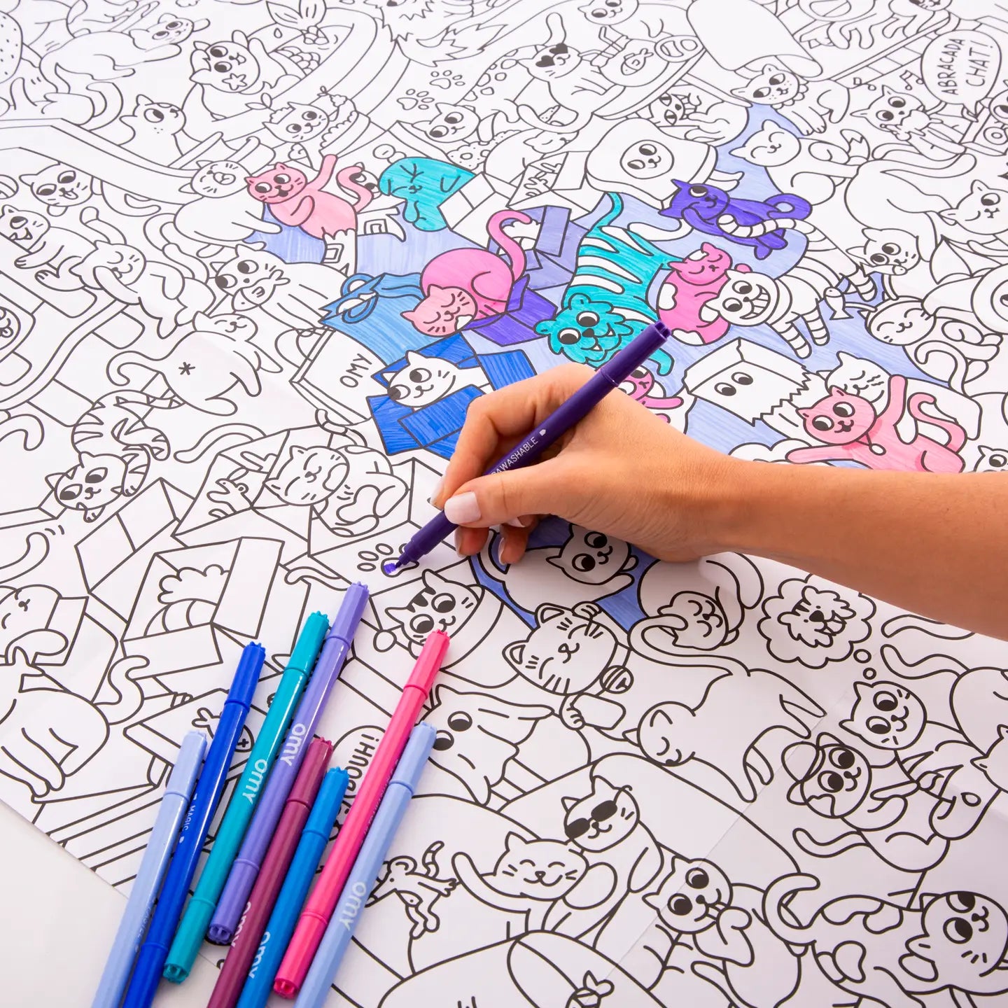 Kitty Giant Coloring Poster - Image 3
