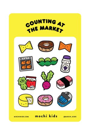 Counting at the Market Sticker Sheet by Mochi Kids