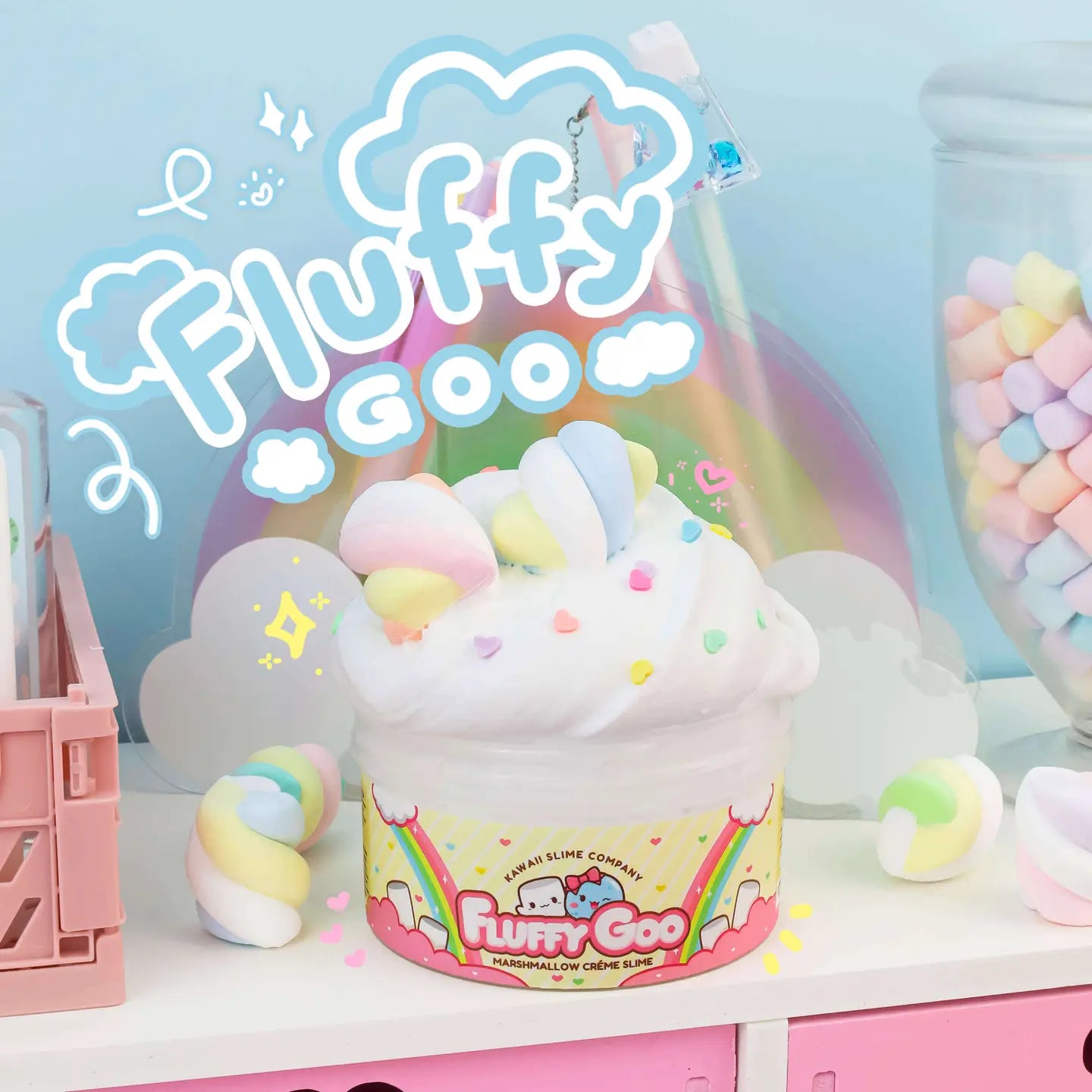 Fluffy Goo Classic Marshmallow Slime - Image 3