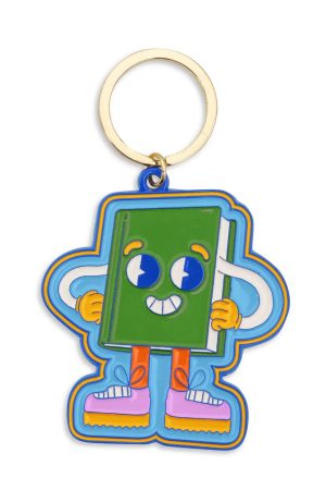 Book Man Keychain