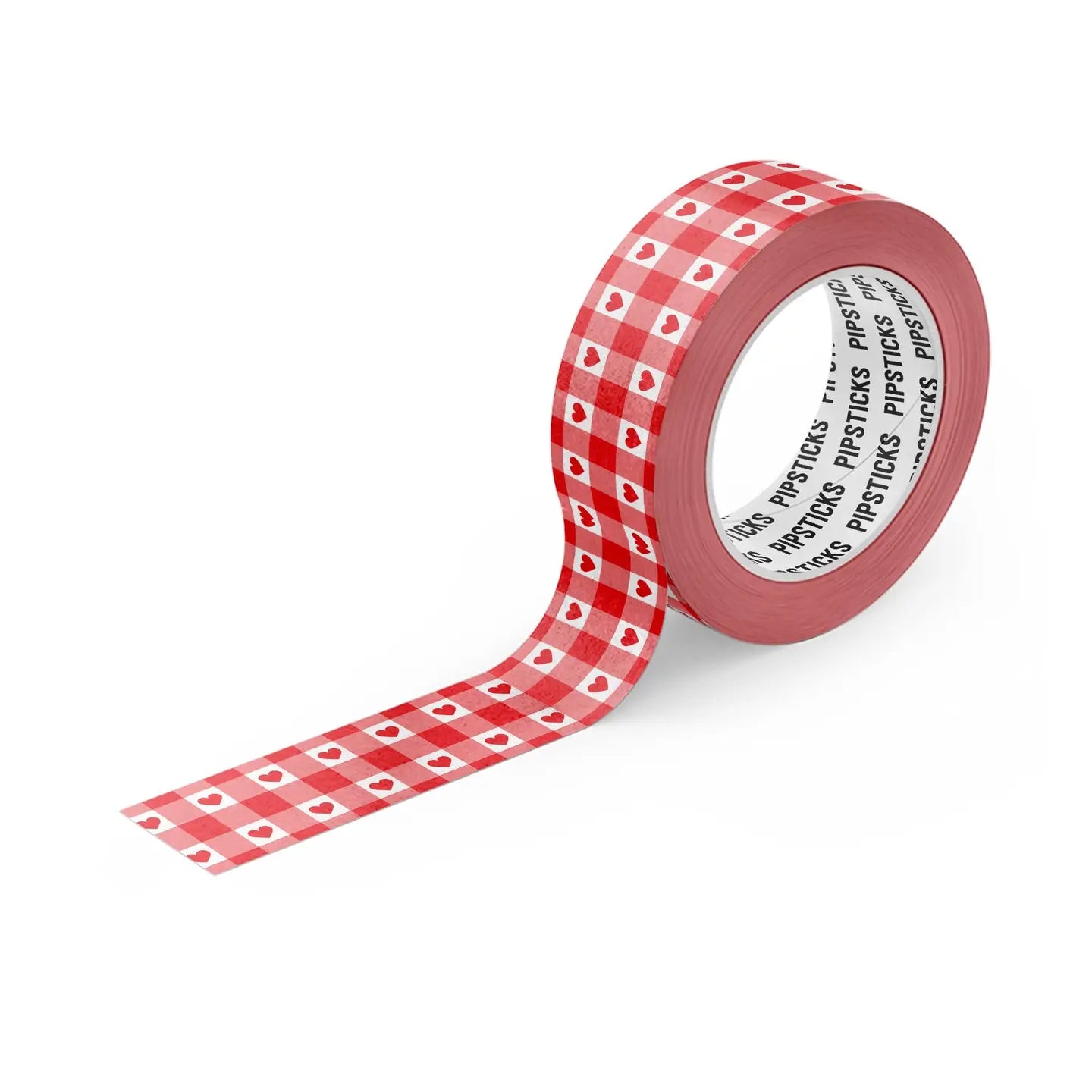 Gingham Hearts Monchhichi Washi Tape