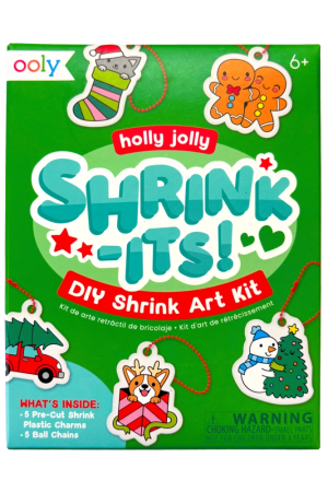 Mini Shrink-Its! DIY Shrink Art Kit - Holly Jolly
