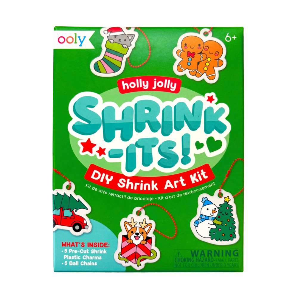 Mini Shrink-Its! DIY Shrink Art Kit - Holly Jolly