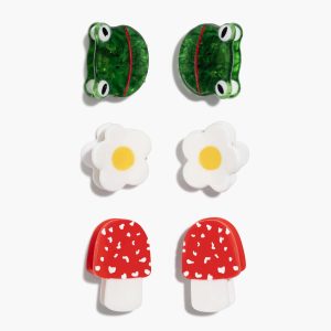 Micro Cottage Core Hair Claw Clip Set