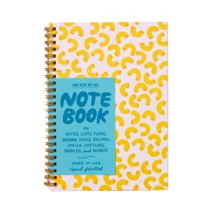 Macaroni A5 Letterpress Spiral Notebook