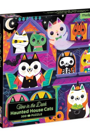 Haunted House Cats 300 Piece Glow in the Dark Puzzle