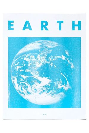 Earth - Planet Risograph Print
