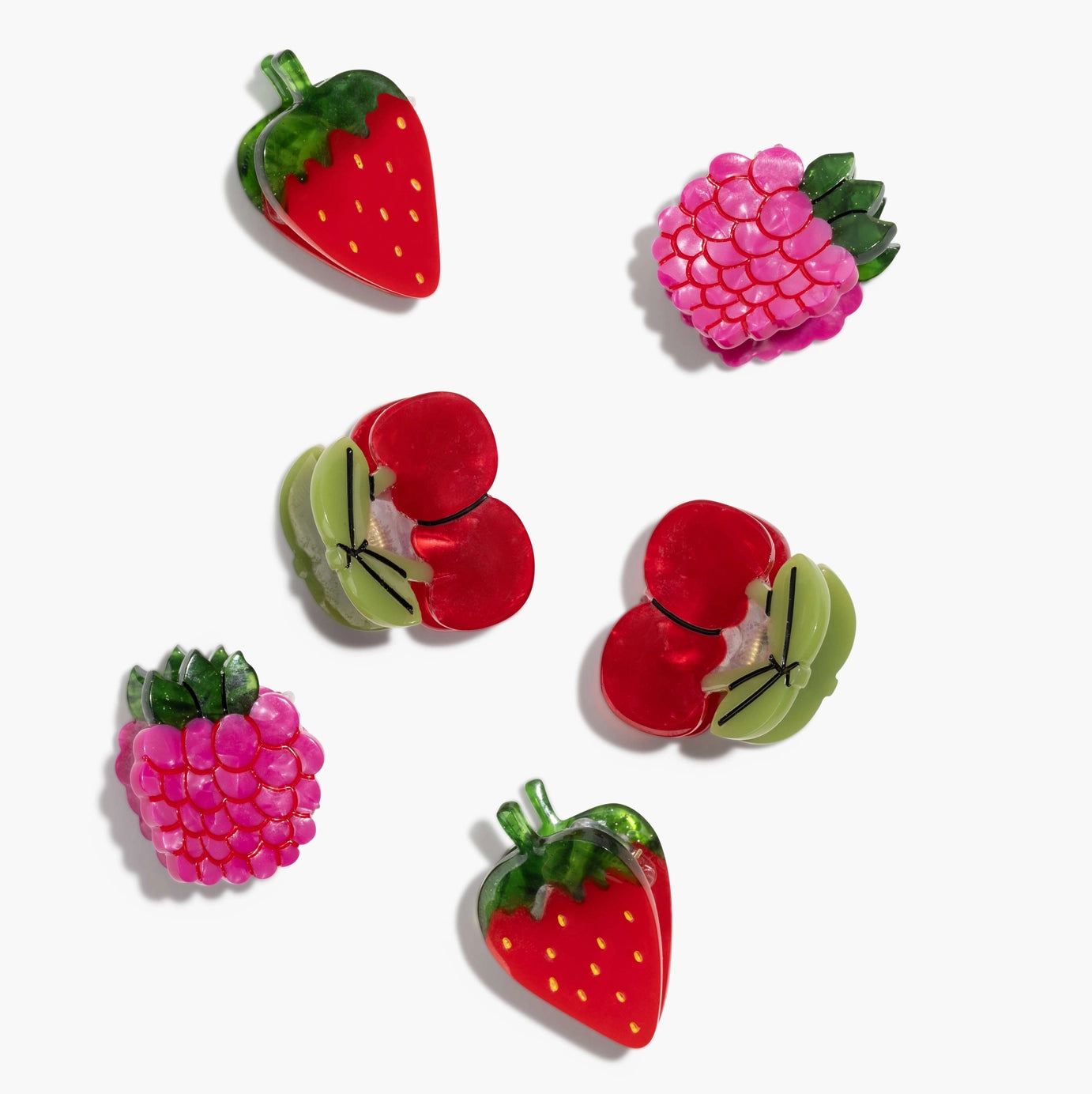 Micro Berry Basket Hair Claw Clip Set - Image 3