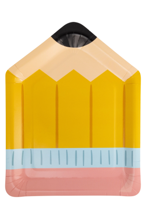 Pencil Shaped Paper Plates