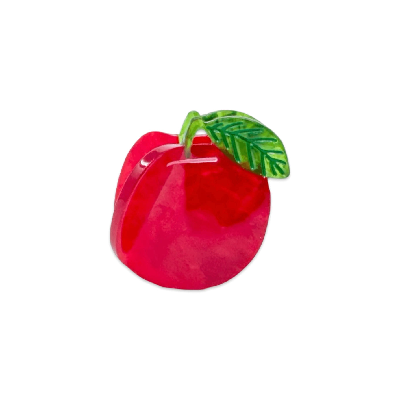 Mini Red Apple Hair Claw Clip - Image 9