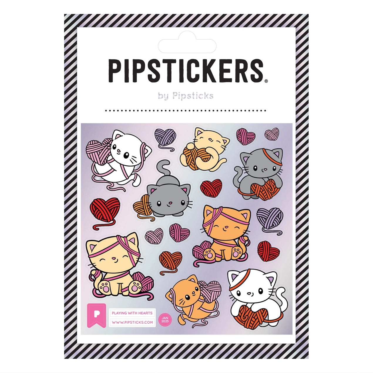 Playing With Hearts Sticker Sheet