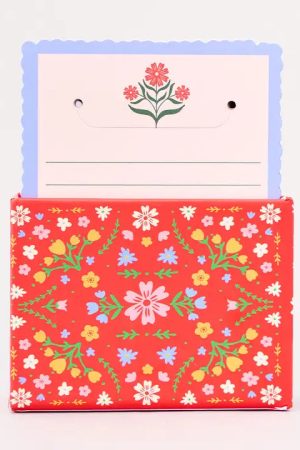 Folk Floral Note Cards