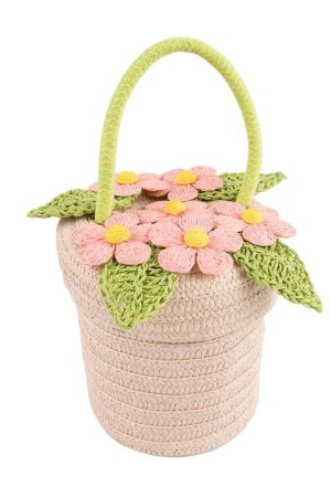 Flower Pot Basket Bag