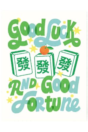 Good Luck Mahjong Card