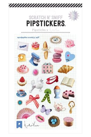 Pipsticks x Haricot Vert Nostalgic Charm Scratch and Sniff Sticker Sheet